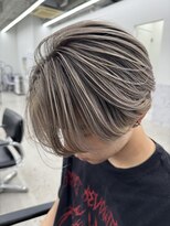 エゴル オム 名古屋栄(ENGOL homme) グレージュバレイヤージュ/バレイヤージュ/大人男性/メンズ