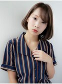 流しバング 大人かわいい 似合わせボブ★★