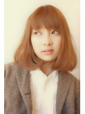 レトロボブ・オレンジ・イルミナカラー・小顔