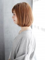 ヘアメイク ナル(hair make nalu)&nbsp;ハイトーンボブのワンカールスタイル