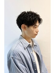 《Eden》センターパート×ツーブロック◎20代30代40代