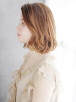 ヘアメイク ナル(hair make nalu) かきあげバングのゆるカールボブ