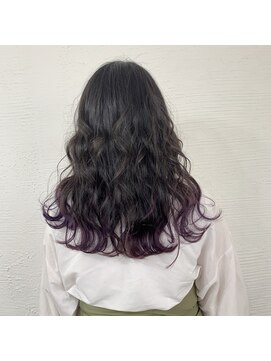 クラン ヘアーアンドスタジオ(CLAN hair & studio) パープル裾カラー