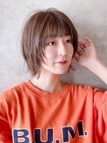 アイティー バイ アルバム 浦和店(IT by ALBUM)&nbsp;ショートウルフ_ビタミンカラーメルティカラーくびれヘア_8881