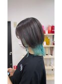 (飯塚)wolf cut×emerald Green