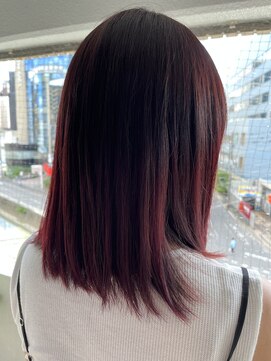 ミル(mill) 【mill hair 石橋】ダブルカラー／ワインレッド
