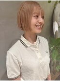 ミニボブ/ショート/ショートヘア/前下がりボブ/ぱつっとボブ
