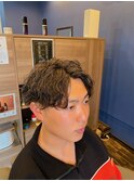 波巻きスパイラルパーマ／メンズカット／パーマ/シェービング