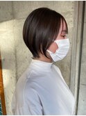 ACE 横浜　ブラウン×丸みショート