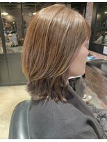 オーガニック アトリエ 大宮(organic+atelier)&nbsp;くびレイヤーエモージュ小顔カットシースルーバング大人ガーリー