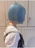 9383艶髪ネイビーグレーブルーグレージュレイヤーブルーシルバー