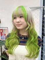 リル 溝の口(LiL) ホワイトミルクティー×黄緑 デザインカラー