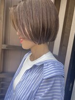 ヘアメイク マルナ 本店(HAIR MAKE MALUNA) 【MALUNA ヒマワリ】パツっと美シルエットミニボブ