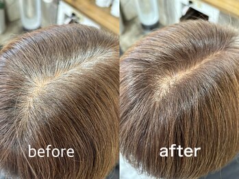 ヘアスタジオ ジールーム(hair studio G-room)の写真/白髪が気になる大人世代に◆丁寧な薬剤調合で白髪はしっかり染めながら若々しく艶やかな仕上がりに♪