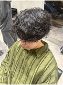波巻きパーマ
