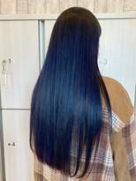 ヘアメイク アリエス 岩切店(HAIR MAKE aries) ディープブルーカラー 仙台 美髪 ブリーチ 20代 30代 寒色カラー