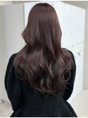 ラベンダーグレージュ 透明感カラー 美髪 韓国ヘア 20代 艶髪