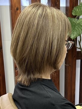 ハーシーバイアポロ 相模大野(HERSHE by apollo) 髪質改善縮毛矯正,レイヤー,縮毛矯正,白髪ぼかしハイライト.白髪