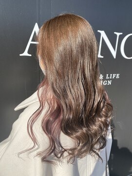 アヴァンス 箕面(AVANCE.) インナーカラー/モーブピンク