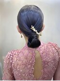 結婚式お呼ばれヘア◆タイトシニヨンタイトヘア韓国浴衣ヘア夏