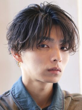 オーシャントーキョー サニー 原宿(OCEAN TOKYO Sunny) 韓国マッシュフェザーパーマニュアンスパーマセンターパート