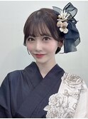 浴衣ヘア◆タイトシニヨンタイトヘア韓国ヘアアレンジ浴衣_夏F