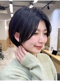 伸ばしかけの方におすすめ!ショートボブ