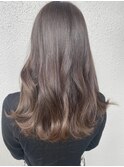 髪質改善グレージュナチュラルブラウンロングレイヤー