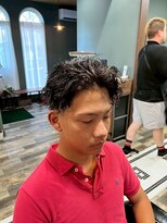 スタンドバーバー 柏(STAND BARBER)&nbsp;サーフカール/スパイキーショート/ブルーブラック