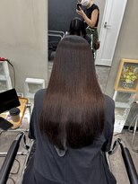 ファビ 渋谷(Fab)&nbsp;くびれヘア/暗めカラー/アプリコットオレンジ/縮毛矯正