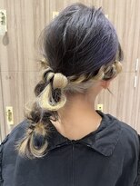 アッシュ 下丸子店(Ash)&nbsp;小学生が運動会をインナーカラーしてポニーテールで出たいヘア