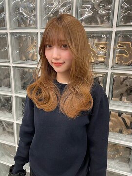 サンク 原宿 表参道(cinq) ミルクティーベージュボブレイヤーピンクベージュ