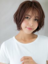 カバーヘア ブリス 川口(COVER HAIR bliss)&nbsp;ココアブラウンハッシュカット小顔ショートボブX川口30代40代