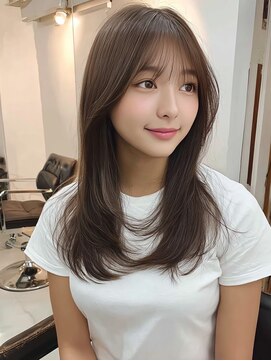 レリー 伊丹(Rely) 顔まわりレイヤーミディ[伊丹駅/髪質改善/白髪染め]