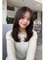 ミンクス渋谷スマートサロン(MINX shibuya smart salon) 軽さと柔らかさのあるミディアムレイヤー透明感ベージュカラー