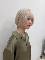 サラ 山口店(SARA) ホワイトブロンド×ミニウルフ