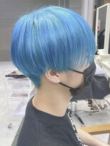デイズ(days)&nbsp;ツーブロックマッシュショート/水色ブルーカラー