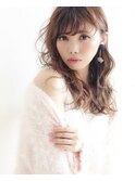 オーセンティックロング&ダウンポニーアレンジ