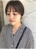 ウェット質感 ハンサムショート