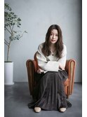 【抜け感ゆるふわHair】大人可愛いウェーブ　アッシュブラウン