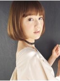 前下がり ボブ大人かわいい美髪ネビージュオリージュ