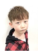 キッズカット【ブロンドマッシュ】