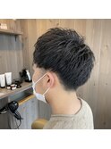 刈り上げ束間スマートマッシュ/ダークアッシュ/ダークグレージュ