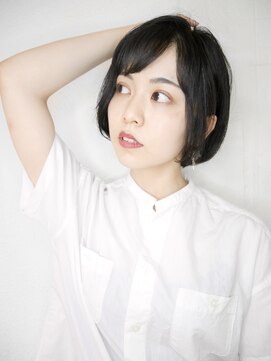 シュシュ(shushu) 黒髪大人前髪ショート　【有海一生】/シースルー/髪質改善