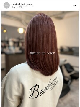 ニュートラル(neutral) 【neutral】bleach on  color