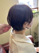 ハピネス クローバー 学園前店(Happiness CLOVER)&nbsp;丸みショート/前髪/顔周りカット/透明感/20代30代40代50代