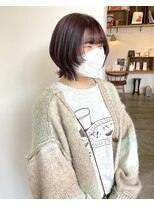 ヘアーアイストゥーレ(HAIR ICI TRE)&nbsp;ミニウルフ 暖色カラー ピンクベージュ 担当渡辺聖