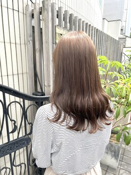 センスヘア(SENSE Hair) ブリーチなし！赤みを抑えたミルクティーベージュ
