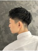 ツーブロックショート