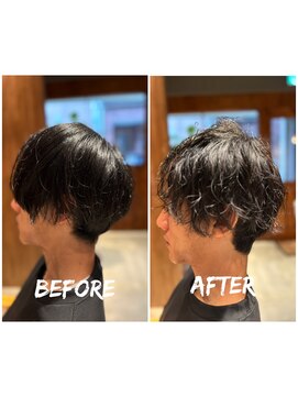 アンドワークス 2nd(&WORKS) MIXパーマスタイル